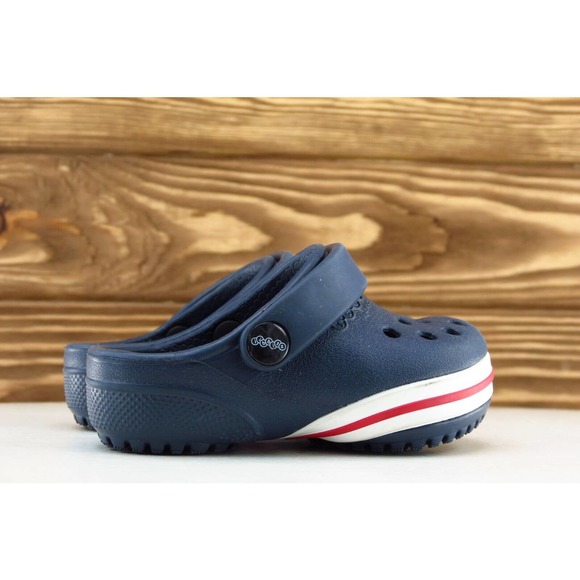 Jibbitz by‎ Crocs Toddler Boys 4 Medium Blue Clogs Synthetic - Picture 4 of 6